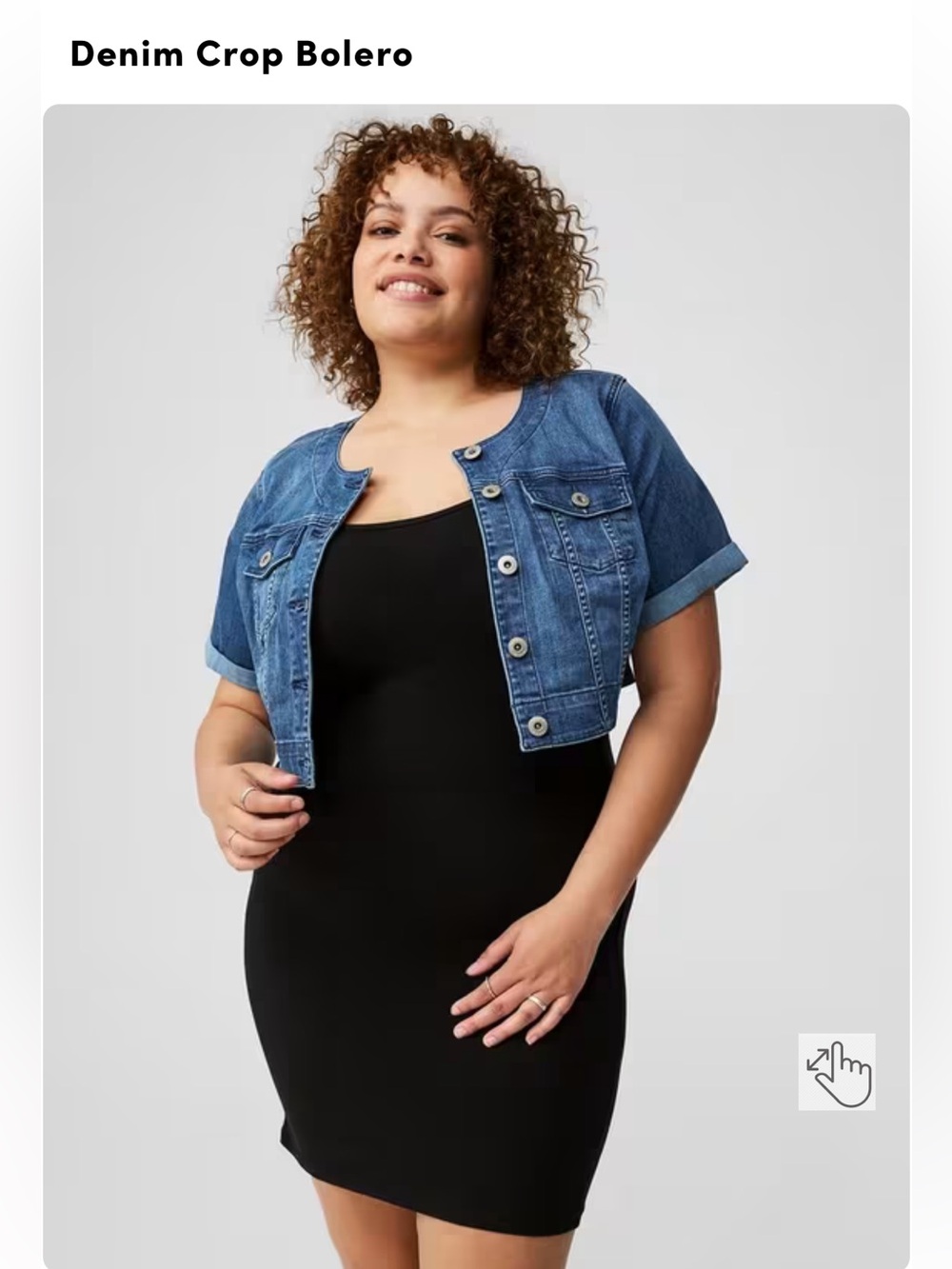 torrid EUC Blue Cropped Denim Jacket
